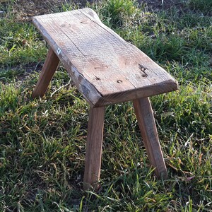 Primitive Hungarian Handmade Farmhouse Rustic Small Wood Milking Stool ...