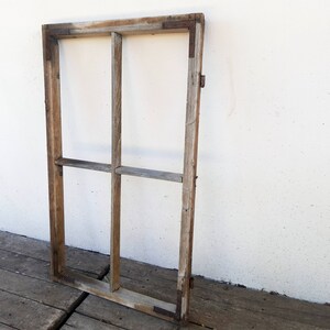Antique Farmhouse Brown Window Frame Wooden Frames Wall Decor ...