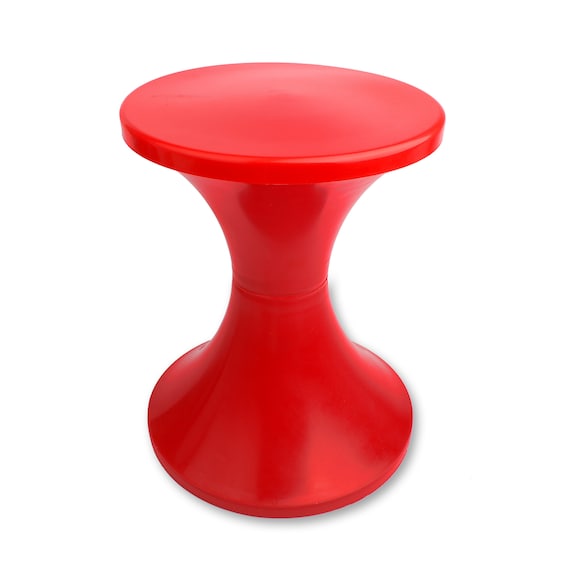 Vintage French Stool Stamp Chair 1970 s Plastic Decor Retro