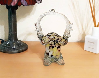 ヴィンテージ イタリア製 絶妙な小さなレトロ ムラーノ マルチカラー