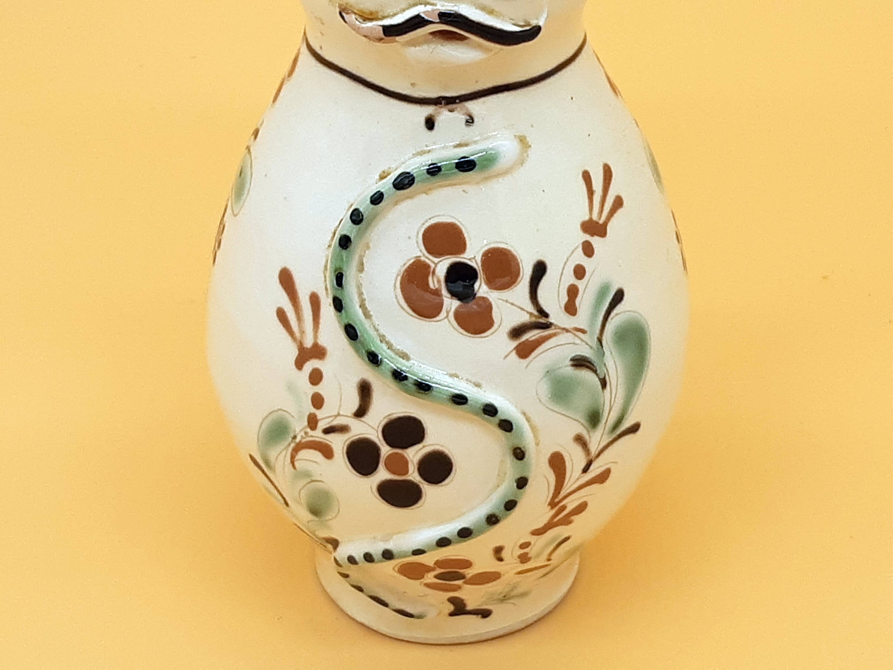 ハンガリー フォークアート 陶器製 ジャグ おじさん