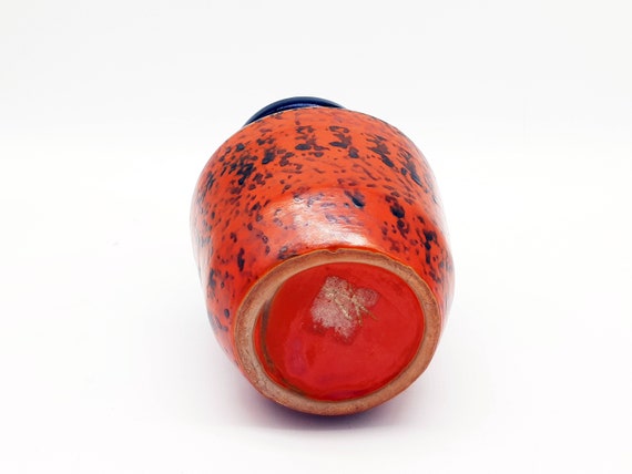 Retro Hungarian Mid-century Vintage Tófej Ceramics Fat Lava Relief