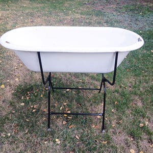 Beverage tub personalized, Beverage tub, Soaking tub, Ice bath tub, Enamel tub basin, enamel tub, Drinks tub, Dog wash tub, Enamel wash tub