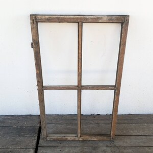Antique Farmhouse Brown Window Frame Wooden Frames Wall Decor ...