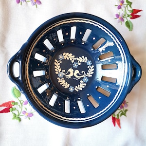 Huge Decorative Hungarian Floral pattern Hand made Hand Painted Ceramic wall Plates, wall decoration, Handmade wall plates, Pasta Bowl