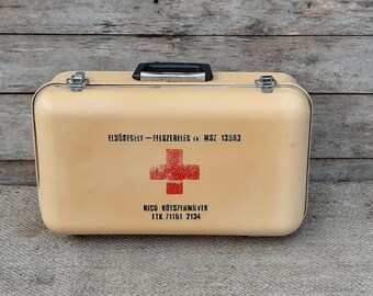 60s FIRST AID ビンテージ 救急箱 アメリカ製 ジョンソンエンドジョンソン エイドボックス USA ビンテージ