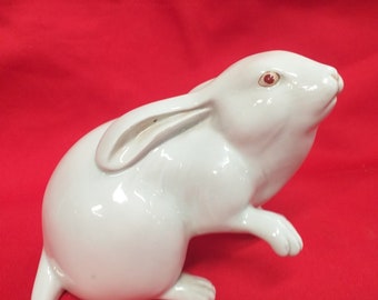 ヘレンド磁器のウサギの置物：手描きのハンガリー装飾 - Etsy 日本
