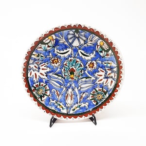 Decorative Vintage Hungarian Wall Hanging Plate Wall Decor, Hand Painted Ceramic Wall Plate, Ceramic Plate, Handmade Collectible Plate