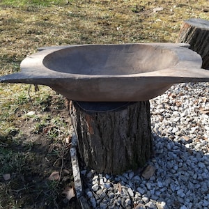 20,86&quot; lange decoratieve primitieve Europese ovale houten deegkom, houten broodkom boerderij decor, rustieke deegkommen, woonkamer decor