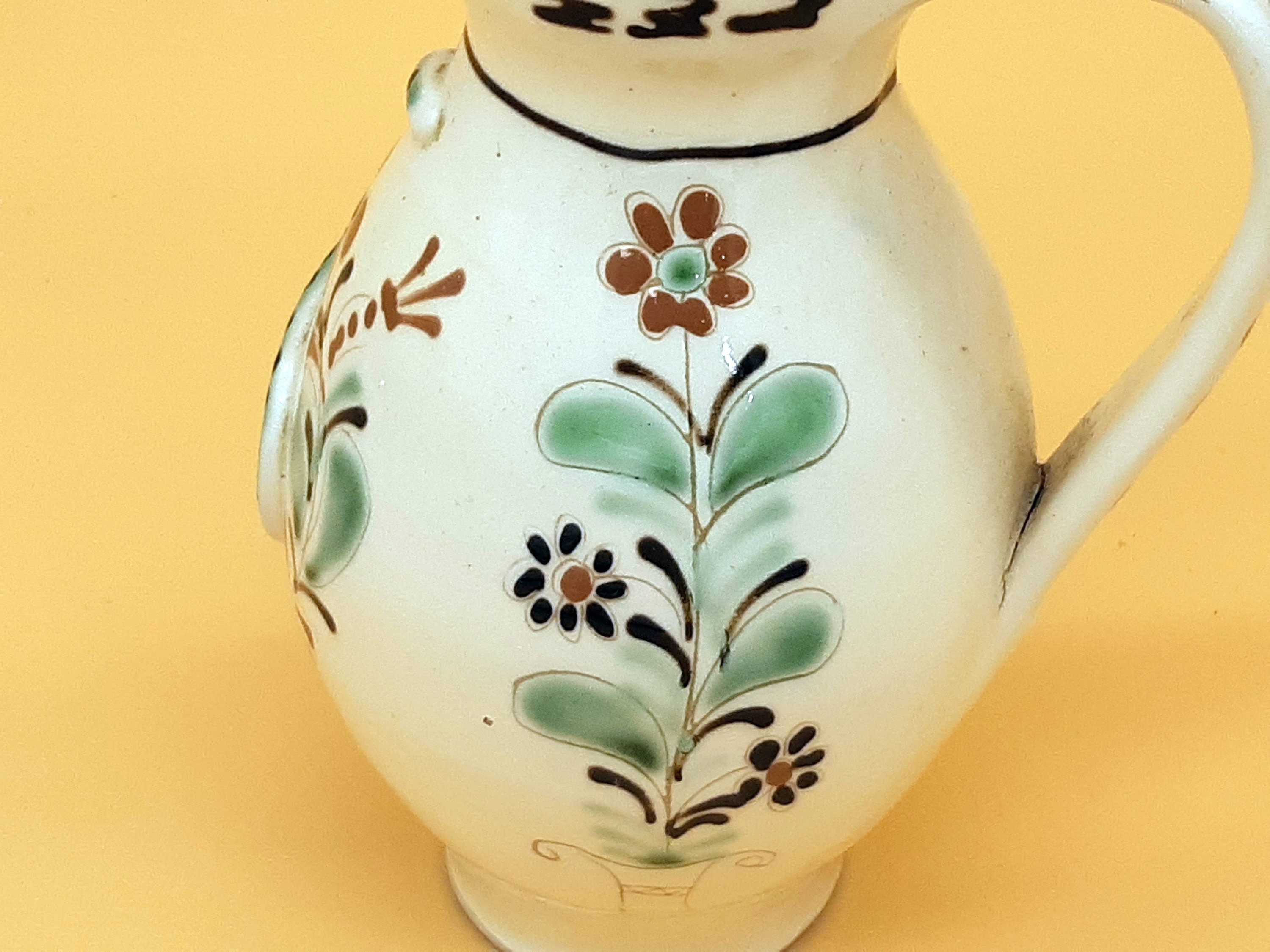 ハンガリーのハンドメイドヴィンテージワインジョッキ、フォークアート