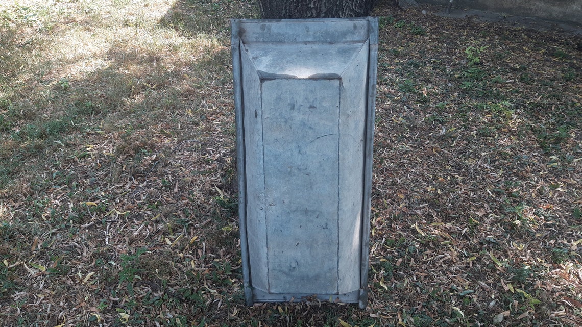 Vtg galvanizado húngaro casa de lavandería lavabo de zinc | Etsy