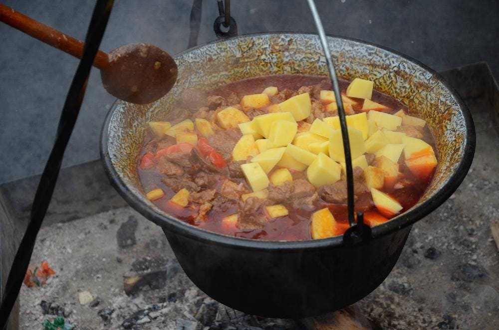 Hungarian Goulash Kettle 6 16 Litre Cauldron Large Gulyas Etsy