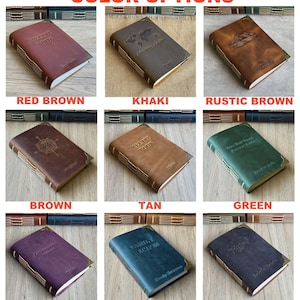 Personalized wedding vow books, Leather vows book, Our Vows, To my groom, to my bride, Customized His Her Vow Book image 10