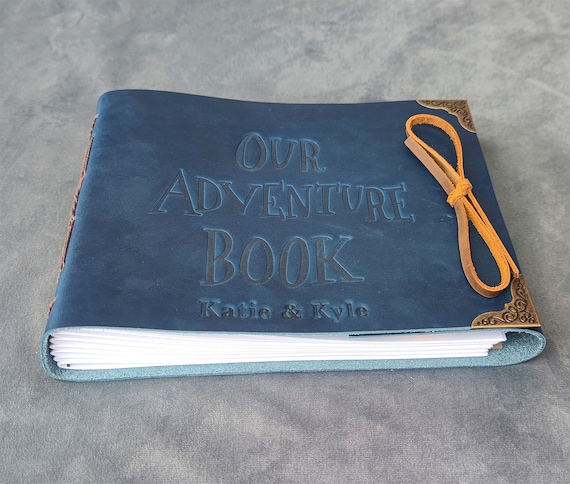 Our Adventure Book, Genuine Leather Photo Album Scrapbook, Personalized  Anniversary Gift for Couple, Fantastic Gifts for Her and Him 