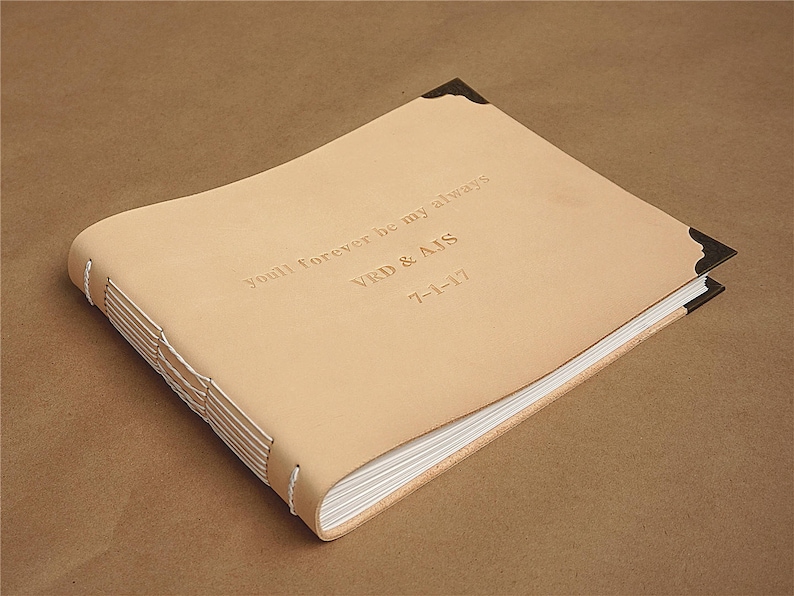 Personalized Leather Photo Album Custom Wedding Guest Etsy Personalized Leather Photo Album Custom Wedding Guest Etsy