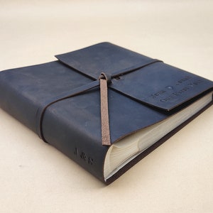 Personalised High Quality Leather Slip-in Photo Album. Holds 100-300 4x6 or 5x7 Photos. 5 colour choices, Our Adventure Book