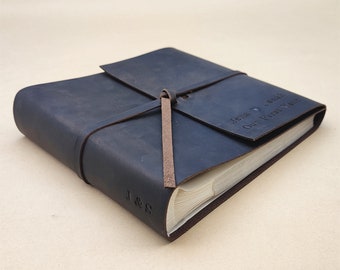 Personalised High Quality Leather Slip-in Photo Album. Holds 100-300 4x6 or 5x7 Photos. 5 colour choices, Our Adventure Book