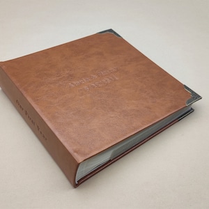 Personlaized photo album with porkets, Photo book for 4x6 or 5x7 photos
