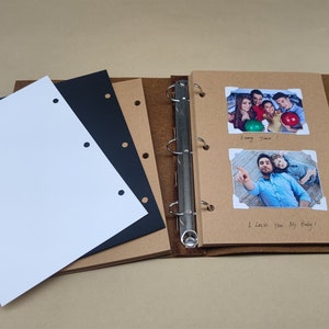 DIY Scrapbook Album, Personalized Photo Album, Refillale Journal Album