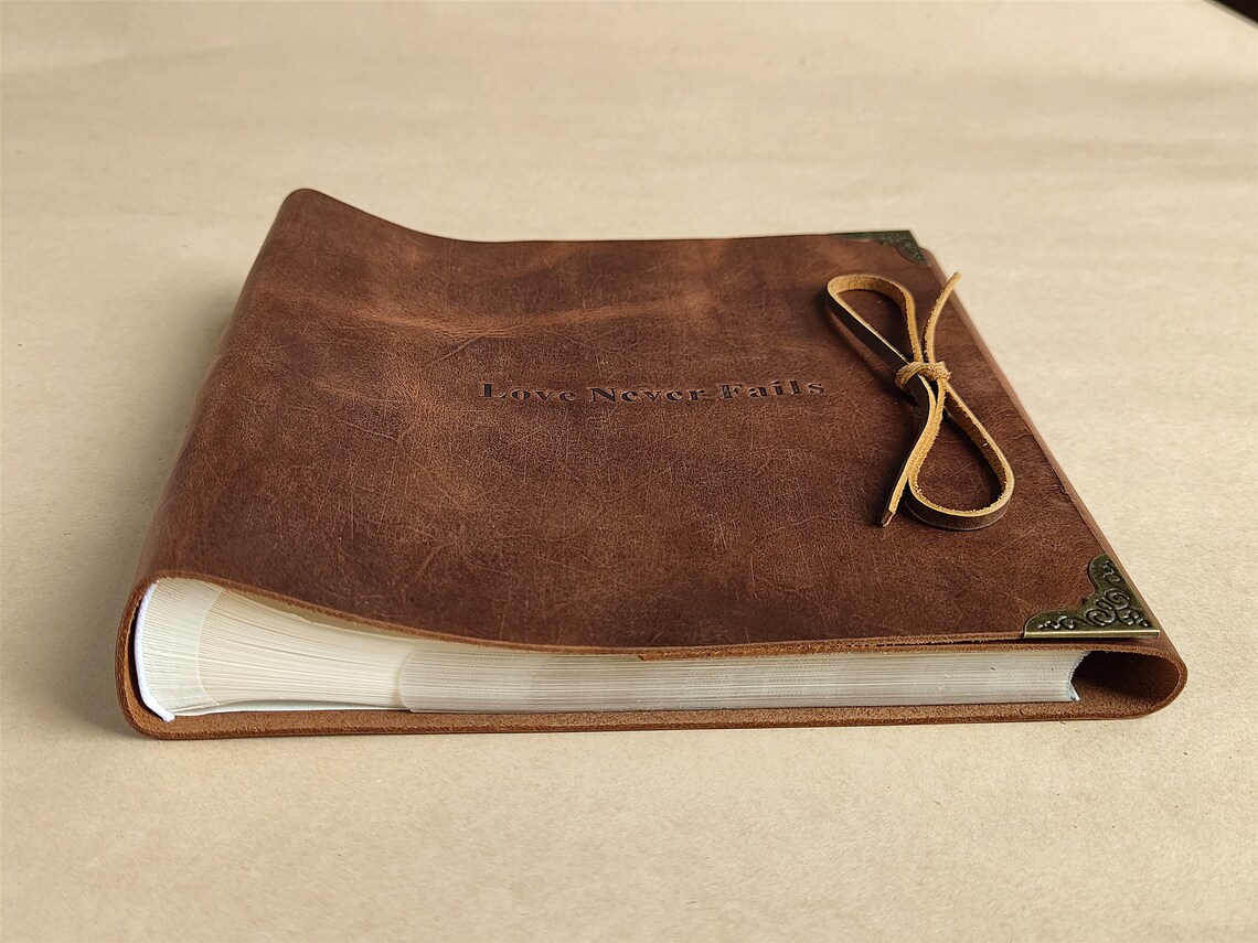 Custom Leather Photo Album with Sleeves Wedding Album for 4x6 Etsy