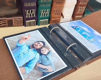 Two/Three rings binder photo book sleeves, slip in photo pages refill, 4x6 photo sleeves for our album, 10 sheets