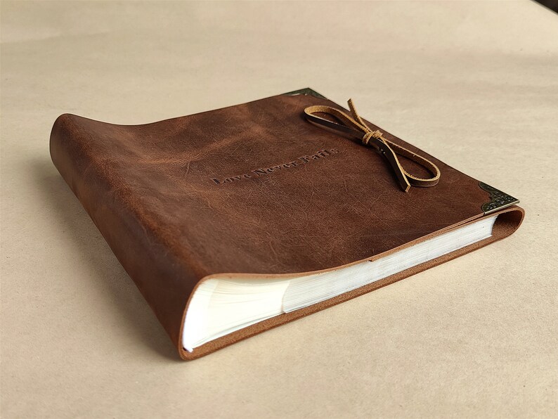 Custom Leather Photo Album with Sleeves Wedding Album for 4x6 Etsy