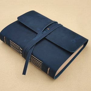 Diario in pelle personalizzato, diario di carta di linea, taccuino in pelle unico personalizzato come regalo