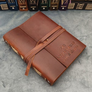 Our Adventures, Personalized Photo Album with blank paper, Ring binder scrapbook album