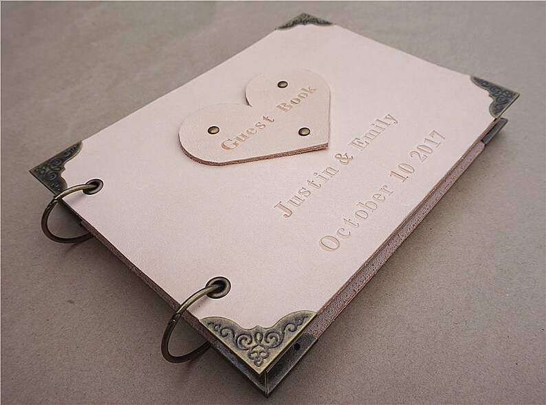Wedding GuestBook Wedding Guest Book Wedding Journal Custom Guest Book