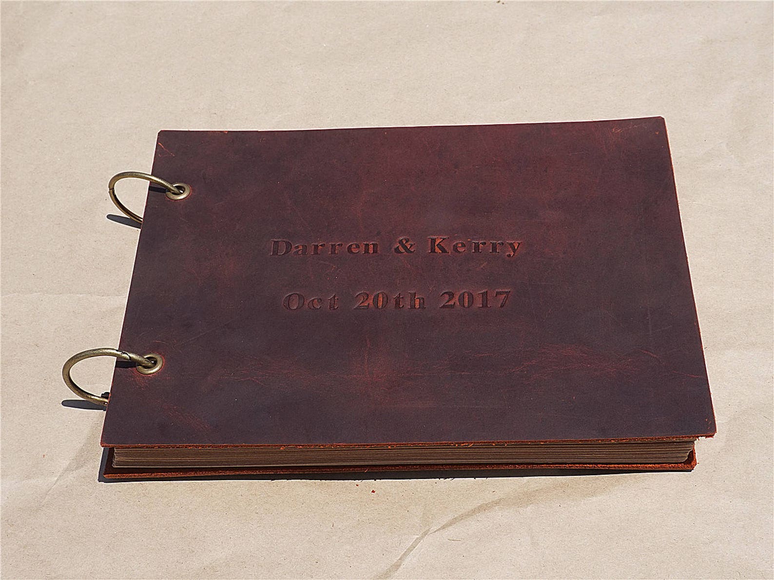 Leather Wedding Guest Book Wedding Guest Book Custom Guest Etsy