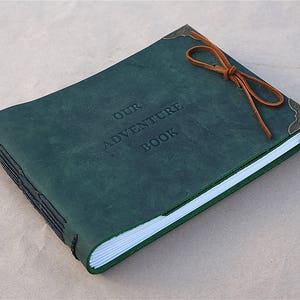 Álbum de fotos de cuero, Álbum de fotos hecho a mano, Álbum de recortes de estilo vintage, Álbum de fotos de libro de visitas de boda personalizado, PERSONALIZADO GRATIS