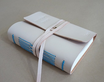 Custom Leather Recipe Book, Personalized Cookbook, Blank Journal