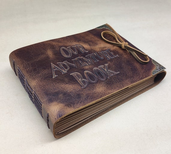 our adventure book leather cover adventure