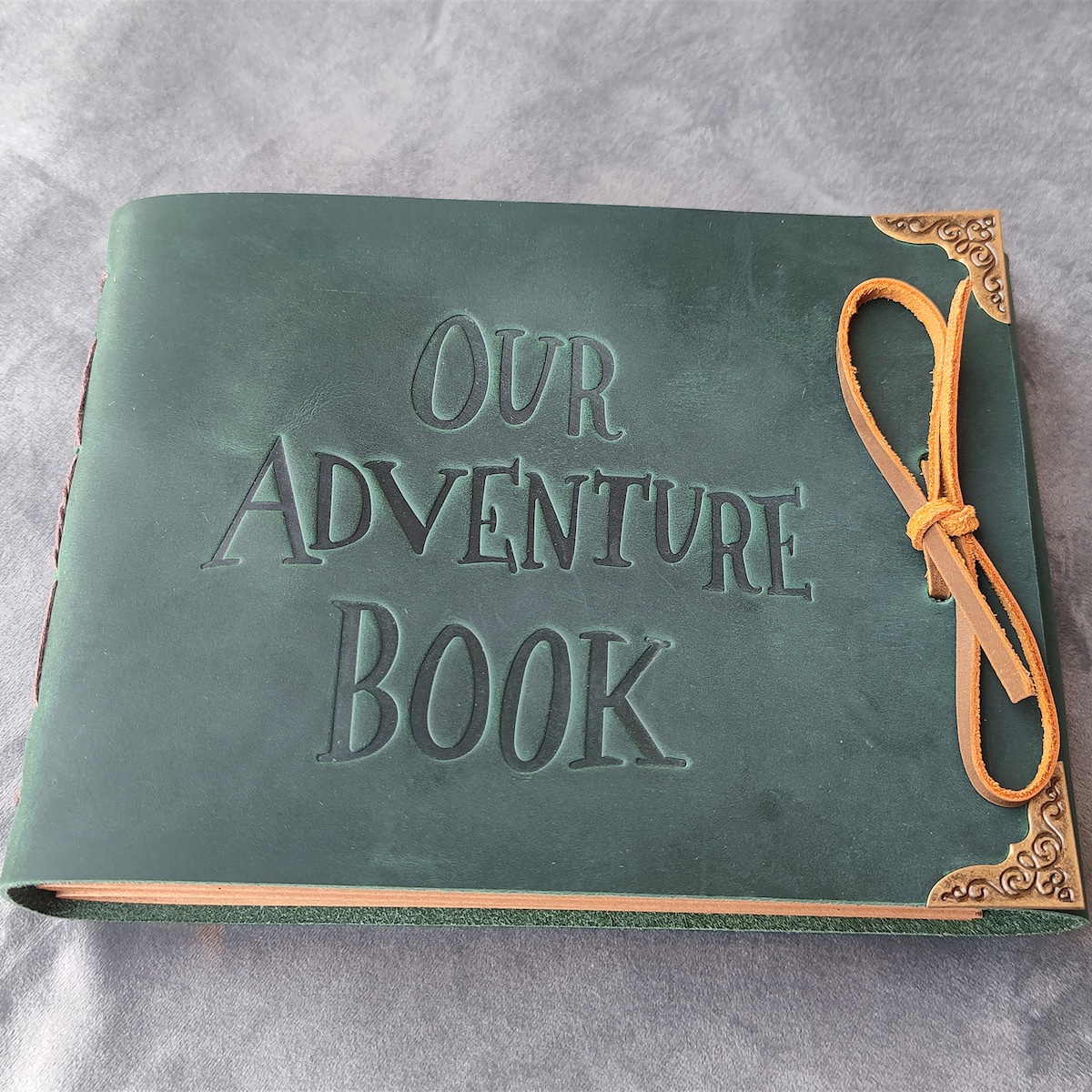 Our Adventure Book, Genuine Leather Photo Album Scrapbook, Personalized Anniversary Gift for Couple, Fantastic Gifts for Her and Him
