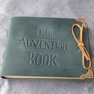 Our Adventure Book, Genuine Leather Photo Album Scrapbook, Personalized Anniversary Gift for Couple, Fantastic Gifts for Her and Him image 3