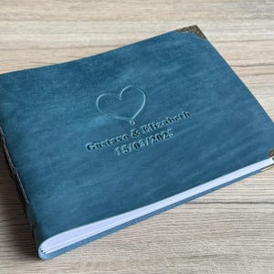 Hochzeitsgästebuch, Ledergästebuch, Gästebuch, Fotoautomat Gästebuch, Gästebuch mit Prägung, personalisiertes Fotoalbum, Hochzeitsalbum