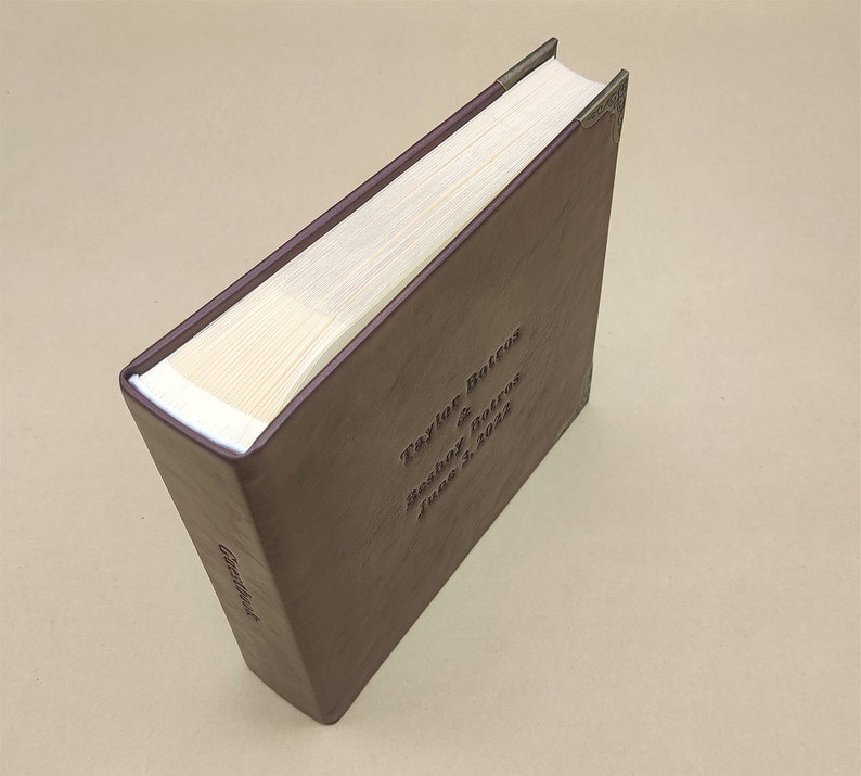 Leatherette Photo Album With Sleeves Hardcover Slip in Photo Etsy