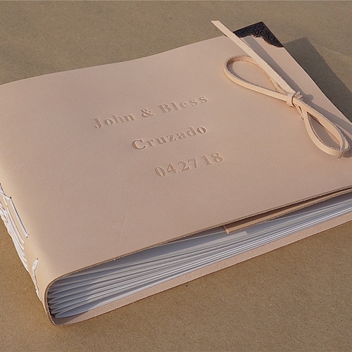 Personalized Leather Guestbook Custom Wedding Guest Book Etsy