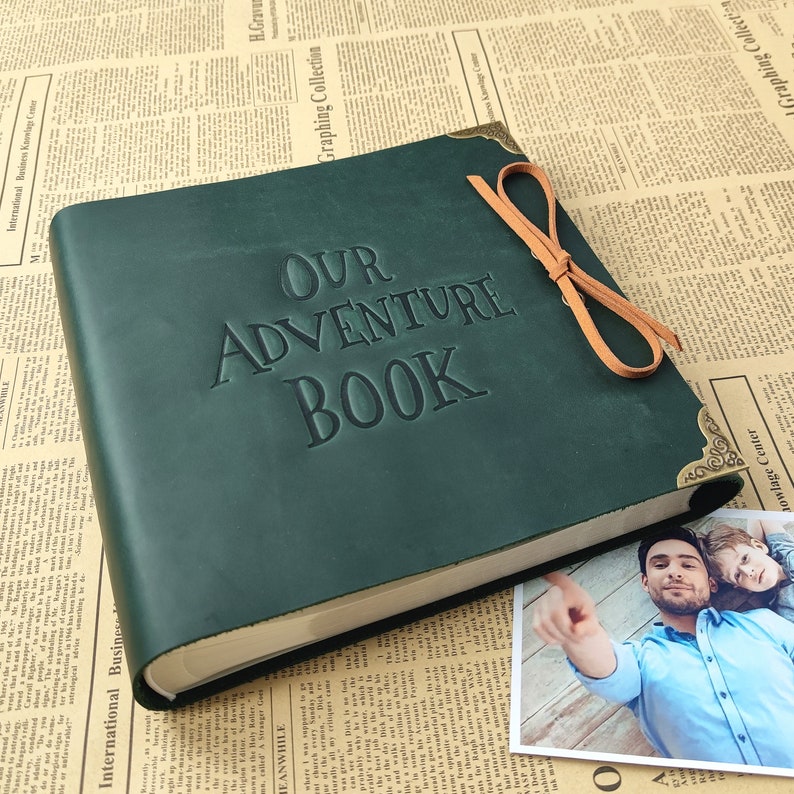 Our Adventure Book Photo Album Scrapbook, Anniversary Gift for Couple, Fantastic Gifts for Her and Him, Personalized Gifts image 2