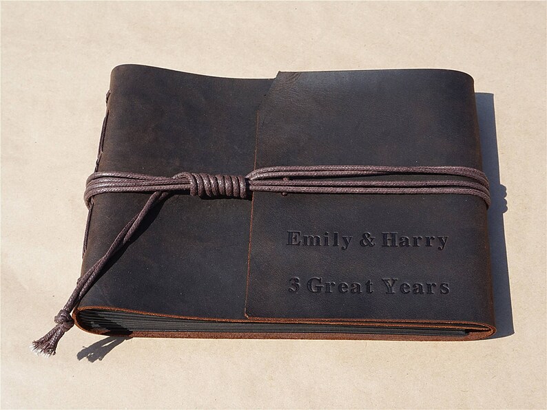 DIY Photo Album/Leather Bound Photo album/Scrapbook Etsy