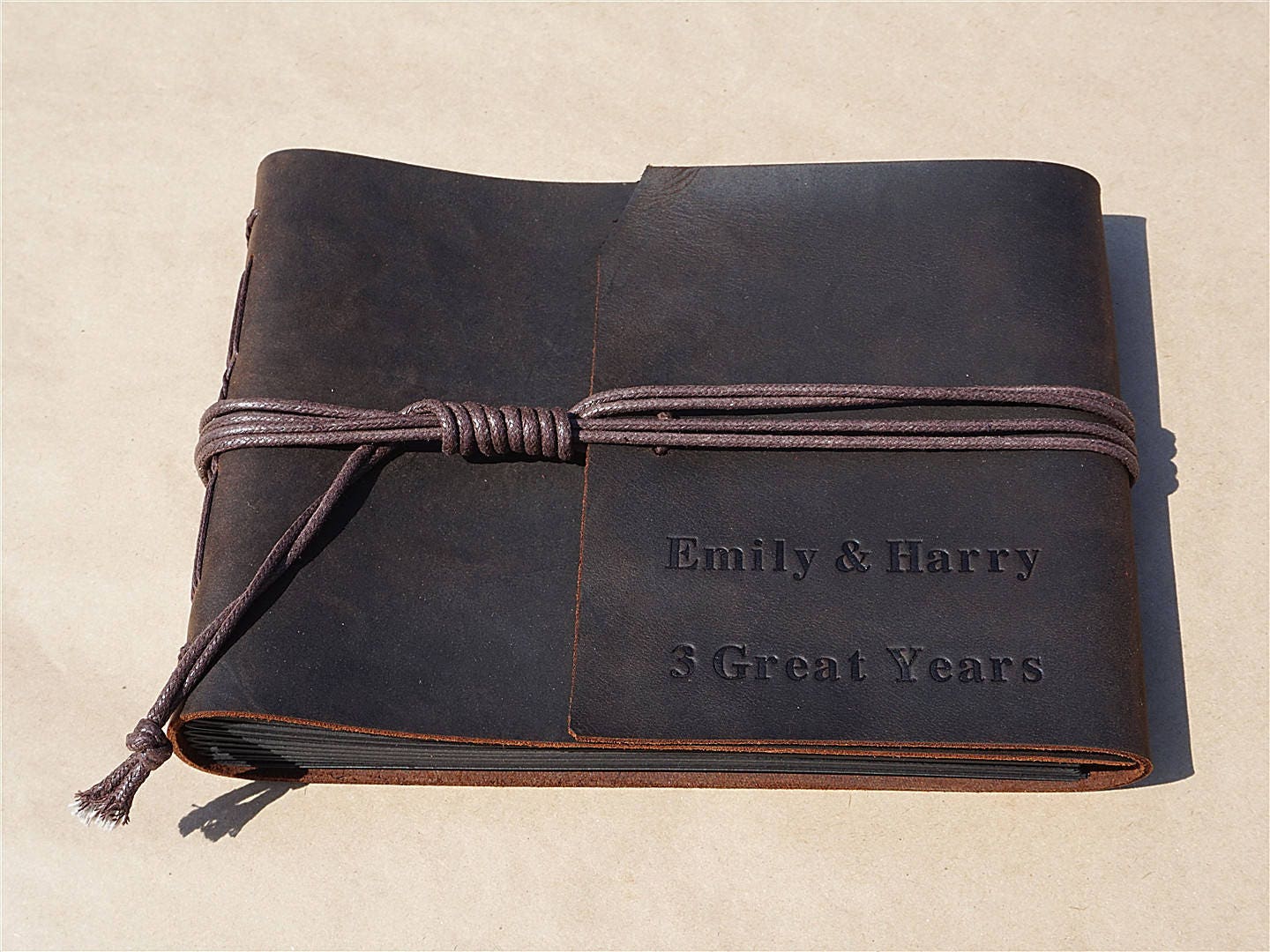 DIY Photo Album/Leather Bound Photo album/Scrapbook Etsy