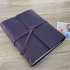Photo Album with Sleeves, Slip in Wedding Anniversary Album for 200 4x6 Photos, Custom Family Photo Book, Personalized Gift for him and her