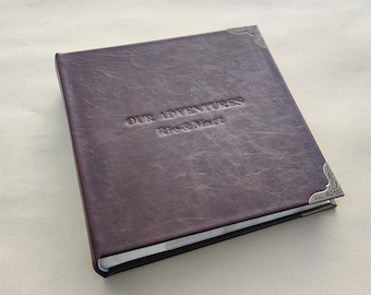 Personligt fotoalbum i hårt omslag, konstläderalbum för 4x6 foton