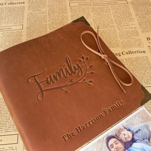 Album fotografico di famiglia, regalo di famiglia per mamma e papà, regali fantastici per lei e per lui, regali personalizzati, album fotografico a incastro
