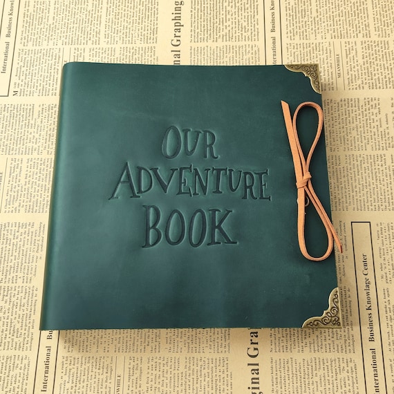 Handmade Scrapbook Photo Album, Black Pages, Couples Adventure