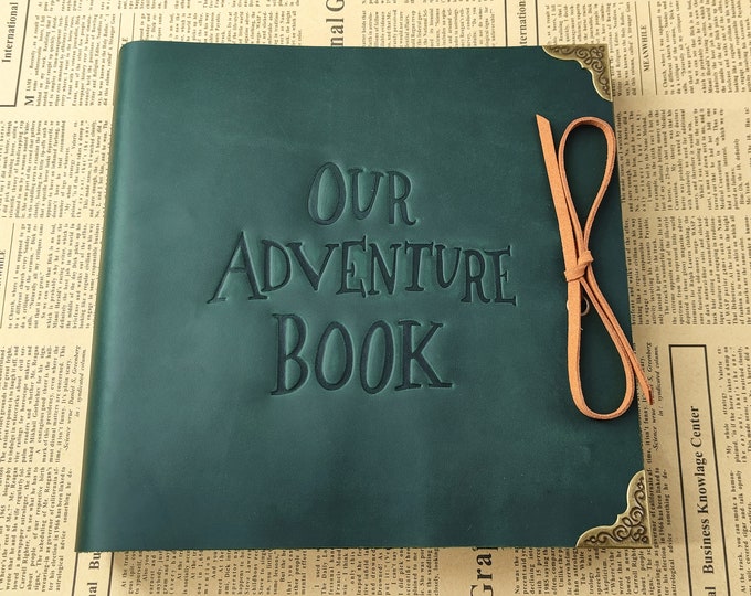 Our Adventure Book Photo Album Scrapbook, Anniversary Gift for Couple, Fantastic Gifts for Her and Him, Personalized Gifts