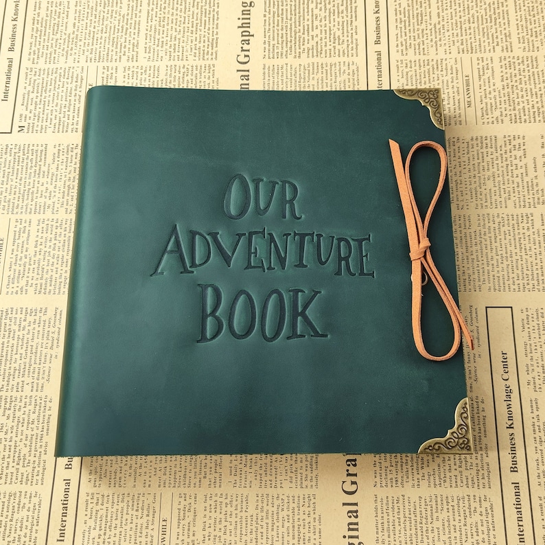 Our Adventure Book Photo Album Scrapbook, Anniversary Gift for Couple, Fantastic Gifts for Her and Him, Personalized Gifts image 1