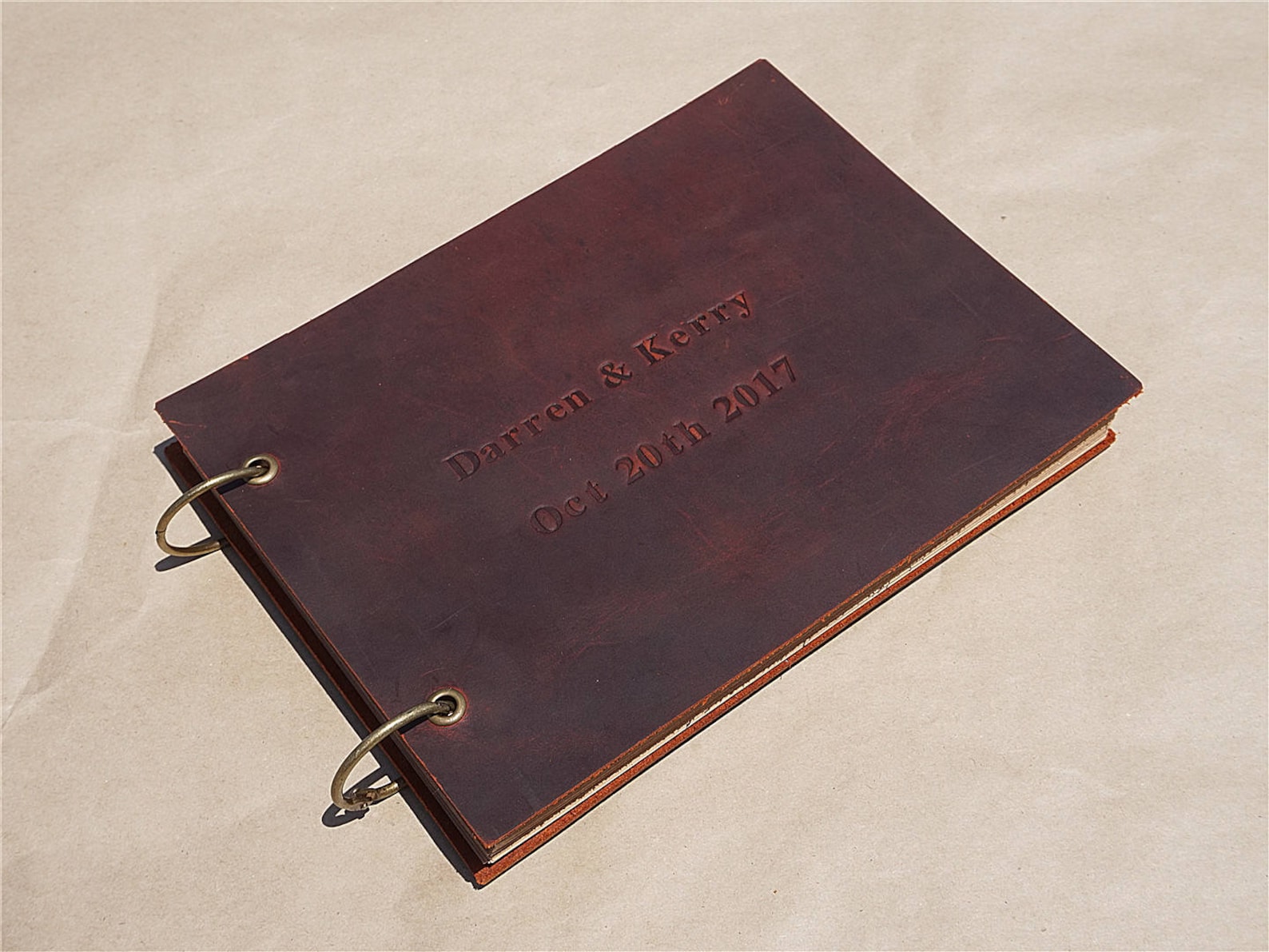 Leather Wedding Guest Book Wedding Guest Book Custom Guest Etsy