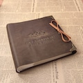 Our Adventure Book, Personalized Leather Photo Album, Slip in Scrapbook Album, Travel Album, Wedding Photo Album for 4x6 or 5x7 photos