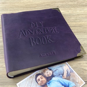 My Adventure Book Scrapbook Photo Album Personalized Memory Book Custom Our Adventure Book as Gift for couple him and her